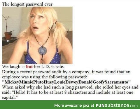 Password Strength: Blonde