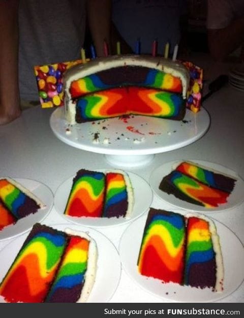 Amazing rainbow cake