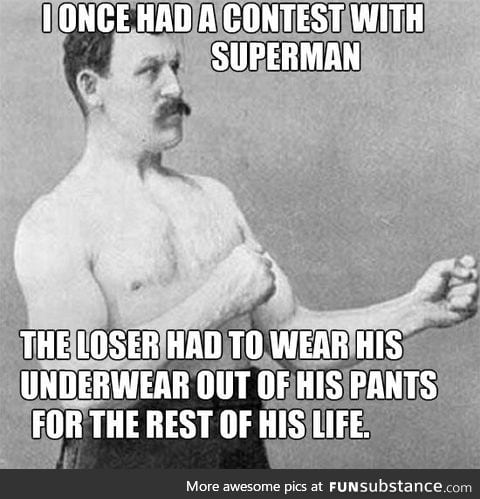 Manly Man vs Superman