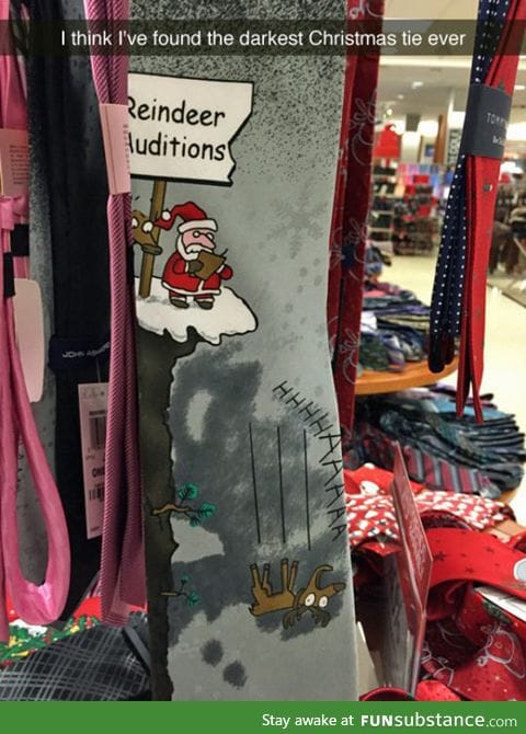 Reindeer audition tie