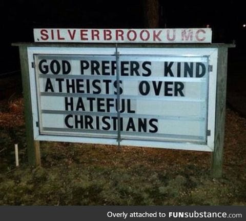 Religious people would agree
