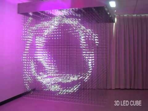 A real 3D display using 32,768 LEDs
