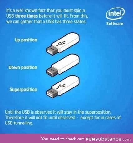 Schrodinger's USB stick