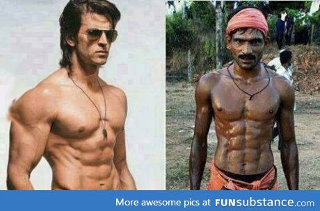 indian actor vs. Indian farmer