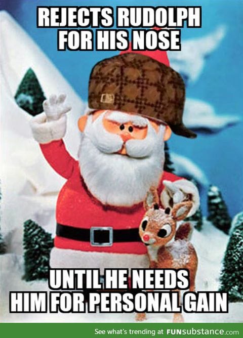 Santa is such a scumbag