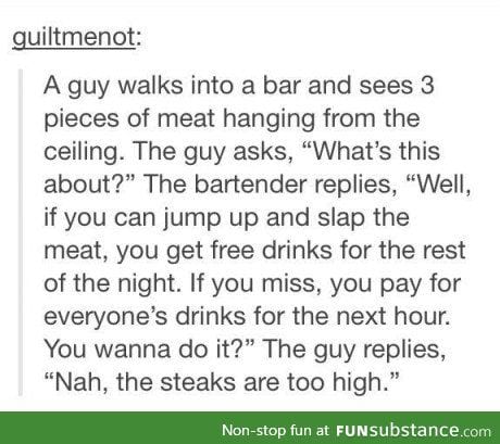 Slap the meat