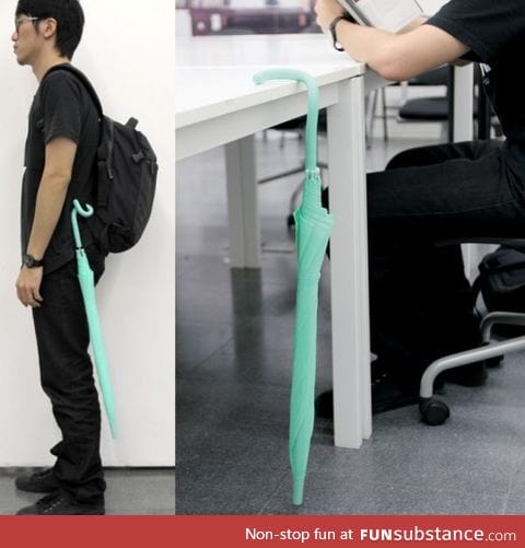 Flexible umbrella handle