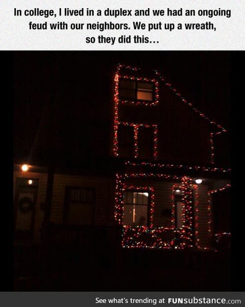 Neighbor feud for christmas