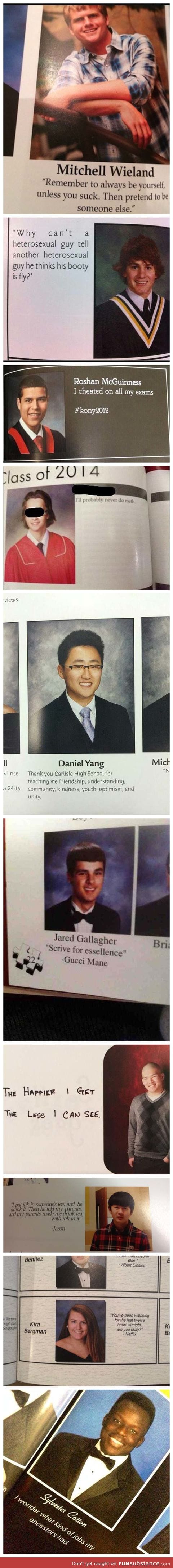 Some of the best senior yearbook quotes