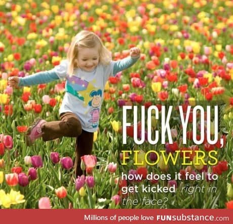 Hating the flowers