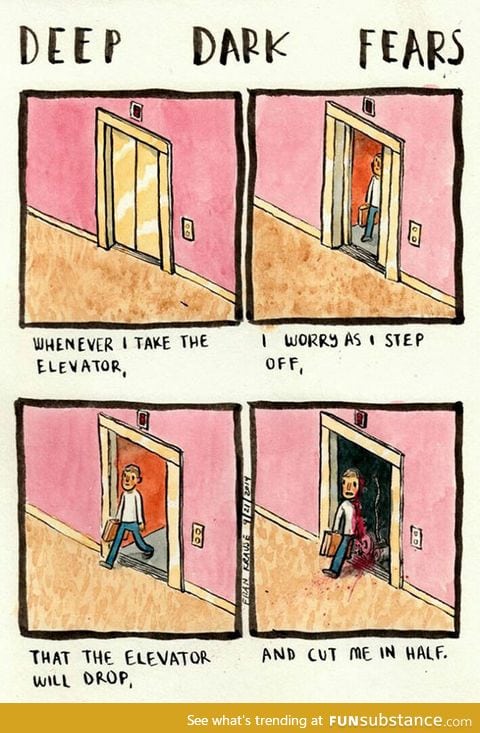 An elevator fear