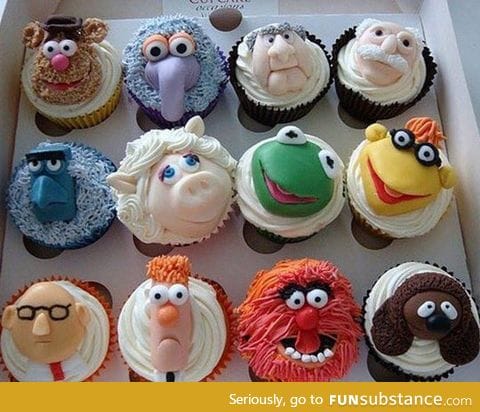 Delicious muppets cupcakes