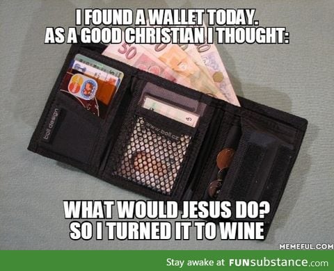 Amen to money found