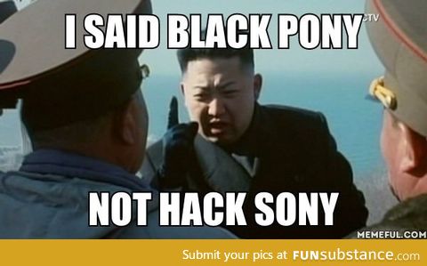 He Just Wanted his Black Pony