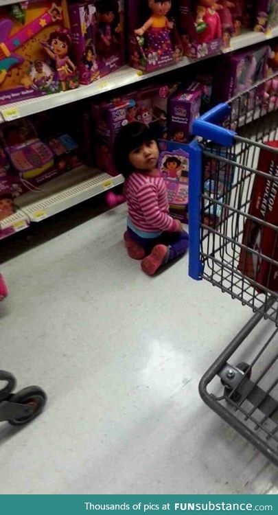 Dora The Explorer caught red handed playing with herself in public