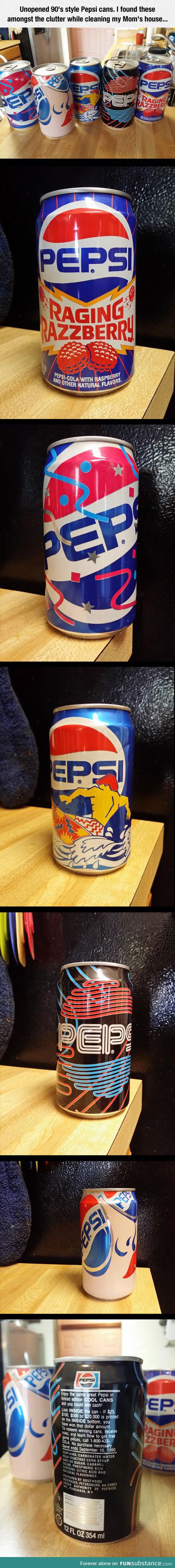 Unopened pepsi cans