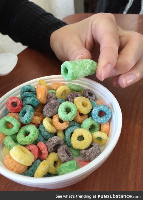 I got a freakishly large frootloop