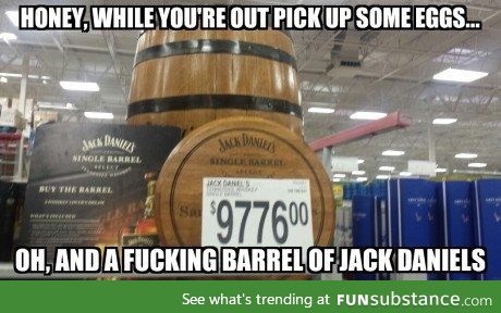 Barrel of Jack Daniels