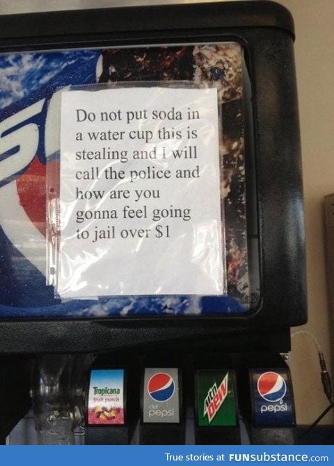 Soda warning