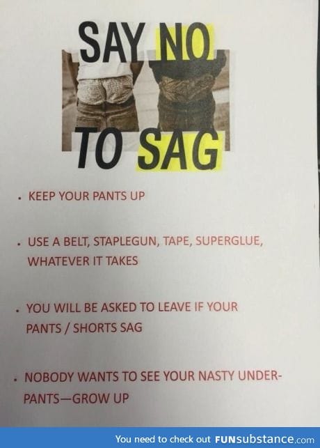 Say NO to SAG