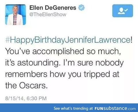 Ellen's tweets are the best!