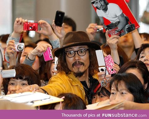 Johnny Depp fan in China