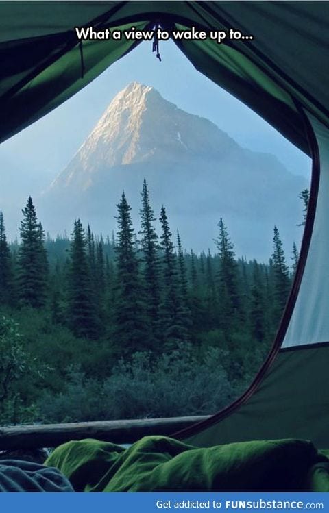 Waking up in the place of your dreams