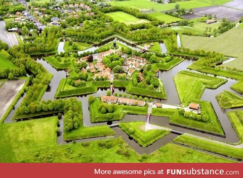 Fort Bourtange is a star fort in the village of Bourtange, Groningen, Netherlands. Here