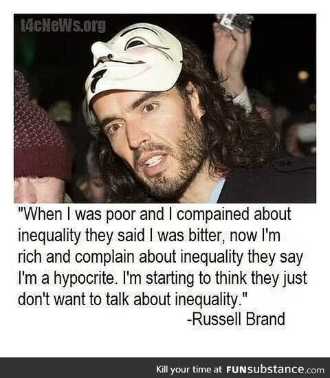 Russell Brand on inequality