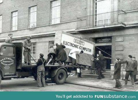 Having your computer delivered in the 1950s