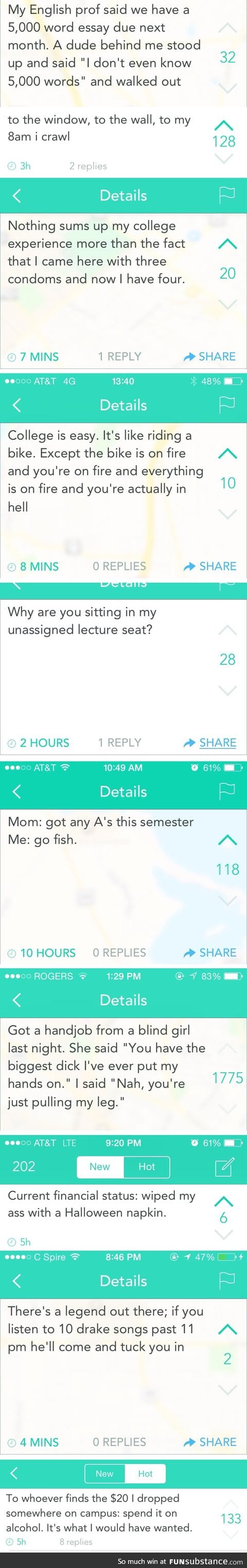 Yik yak: College edition