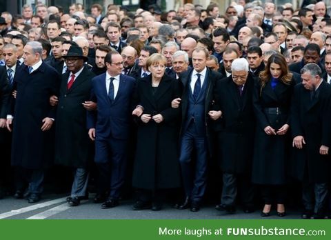 Historic picture, happened today in Paris