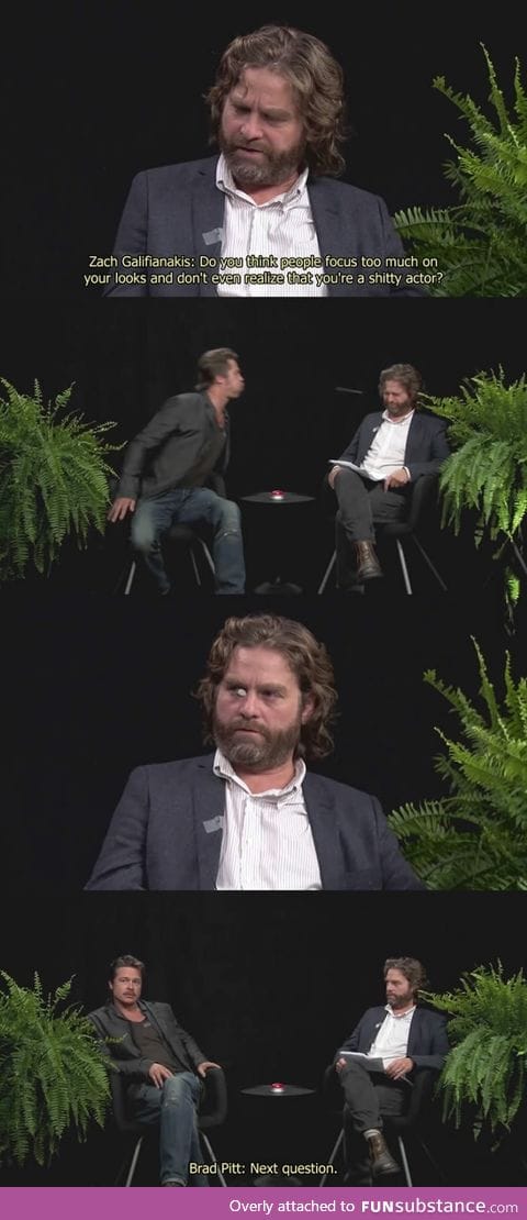 "Between Two Ferns" with Zach Galifianakis and Brad Pitt!