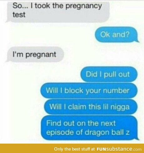 Pregnancy issues on Dragon Ball Z