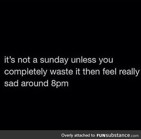 Sunday sadness