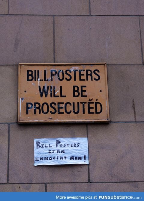 Bill posters