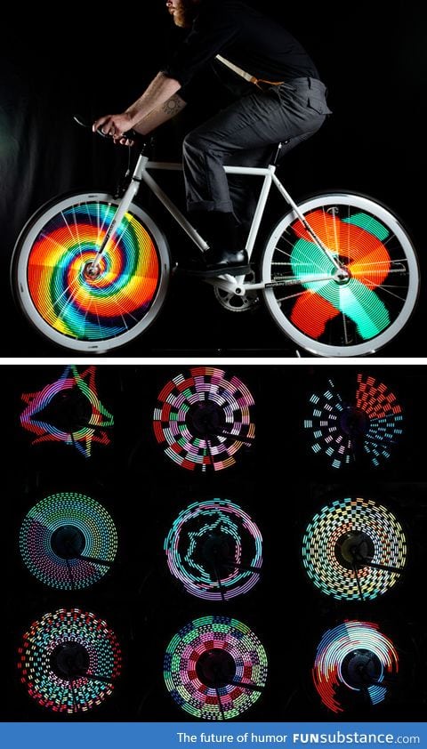 The most awesome bike lights I've ever seen!