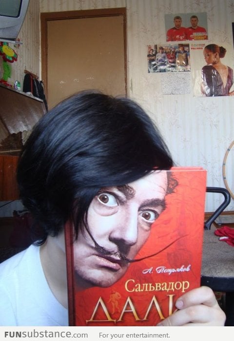 Face of Salvador Dali