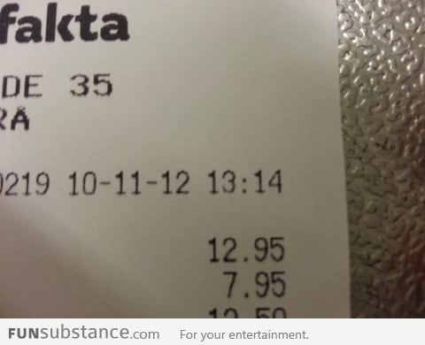 Had to go to the store at just the right time