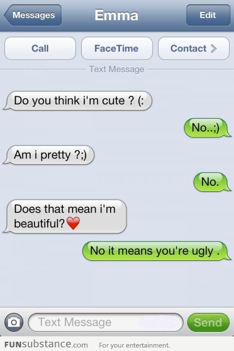 She's trying too hard