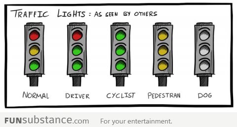 How different people see traffic lights