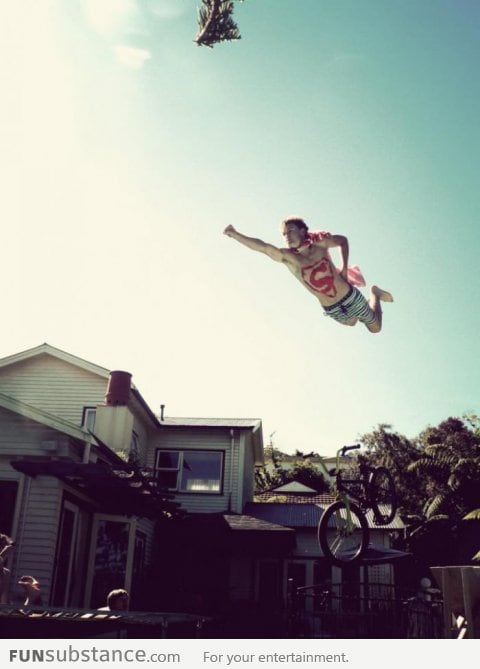 Bike + Jump = Superman