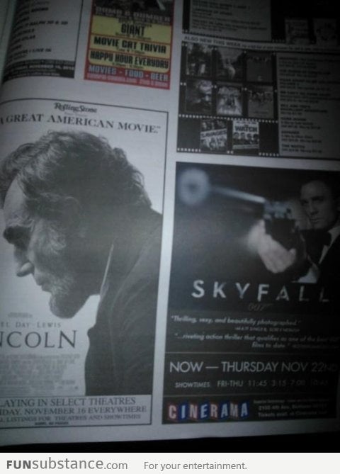 I think James Bond killed President Lincoln