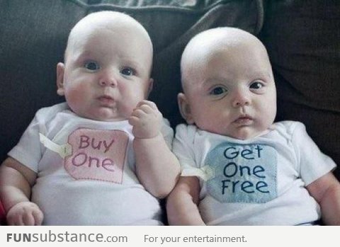 Buy one, get one free