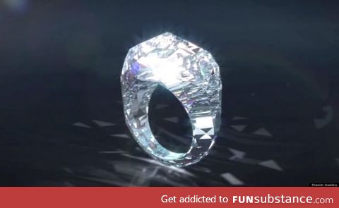 A solid Diamond ring. At a cool $70 million, it's yours