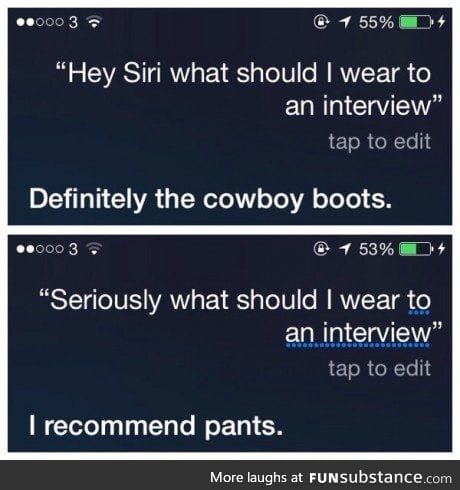 Siri's sass isn't helping at all