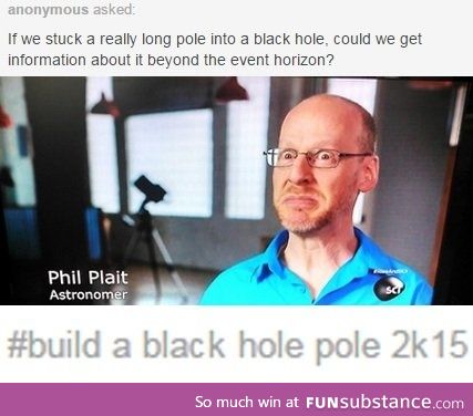 Black hold pole