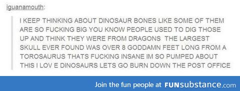 DINOSAURS B*TCH.