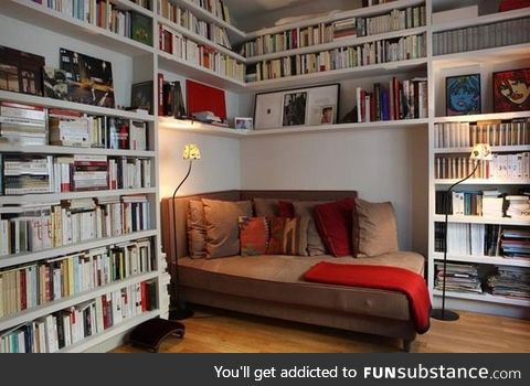 Awesome home library.