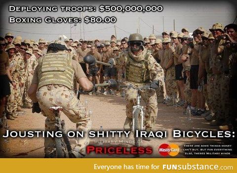 Jousting on shitty Iraqi bicycles